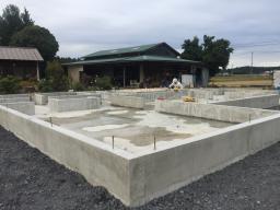 型枠解体整地後